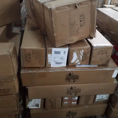 PALLET CONTAINING APPROXIMATELY 29 ASSORTED FESTIVE CHRISTMAS TREES 
