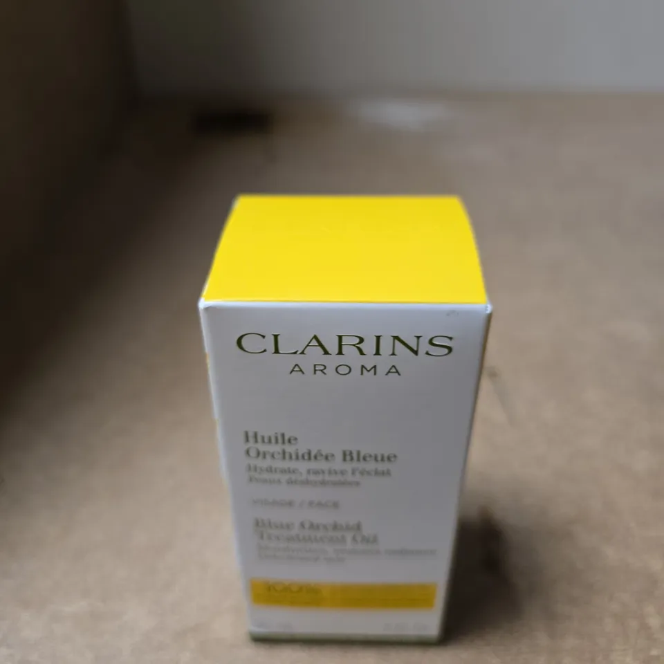 CLARINS AROMA BLUE ORCHID FACE TREATMENT OIL – BOXED