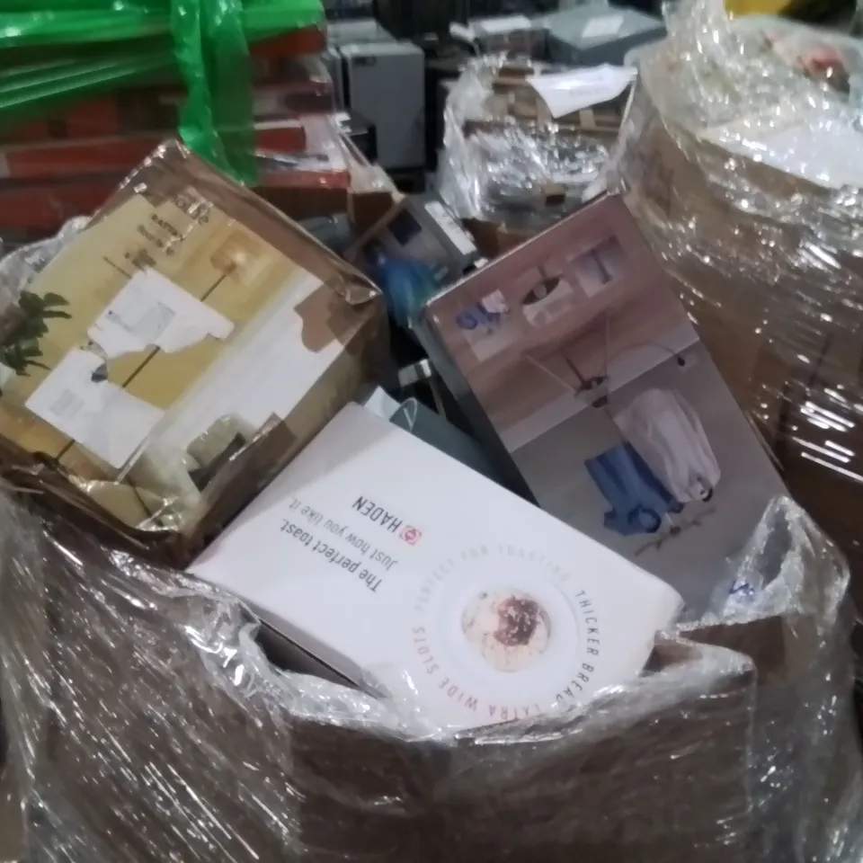 PALLET OF ASSORTED ELECTRICAL ITEMS TO INCLUDE;KETTLE,LED NIGHTLIGHT,LAMP