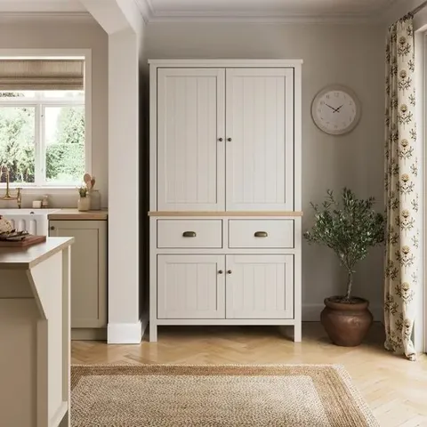 BOXED FRANCIS KITCHEN LARDER -OFF-WHITE (4 BOXES)