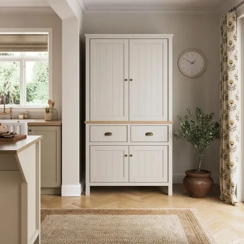 BOXED FRANCIS KITCHEN LARDER -OFF-WHITE (4 BOXES)