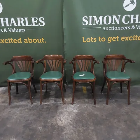 SET OF 4 VINTAGE BENTWOOD STYLE DINING CHAIRS
