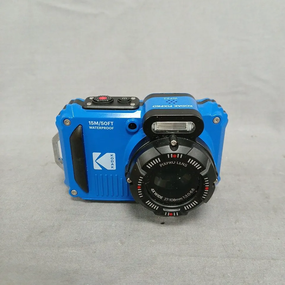 KODAK PIXPRO WP2 DIGITAL CAMERA – BLUE WATERPROOF