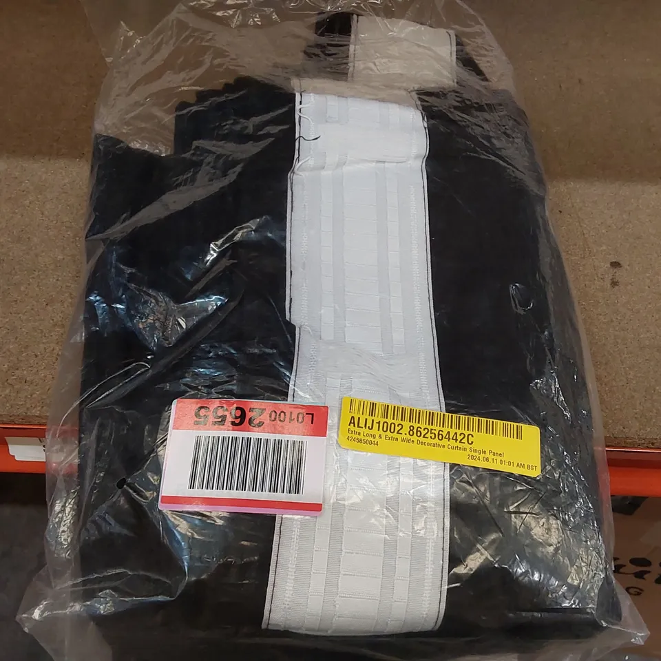 BAGGED EXTRA LONG & EXTRA WIDE DECORATIVE CURTAIN SINGLE PANEL - 280 X 175CM (1 ITEM)