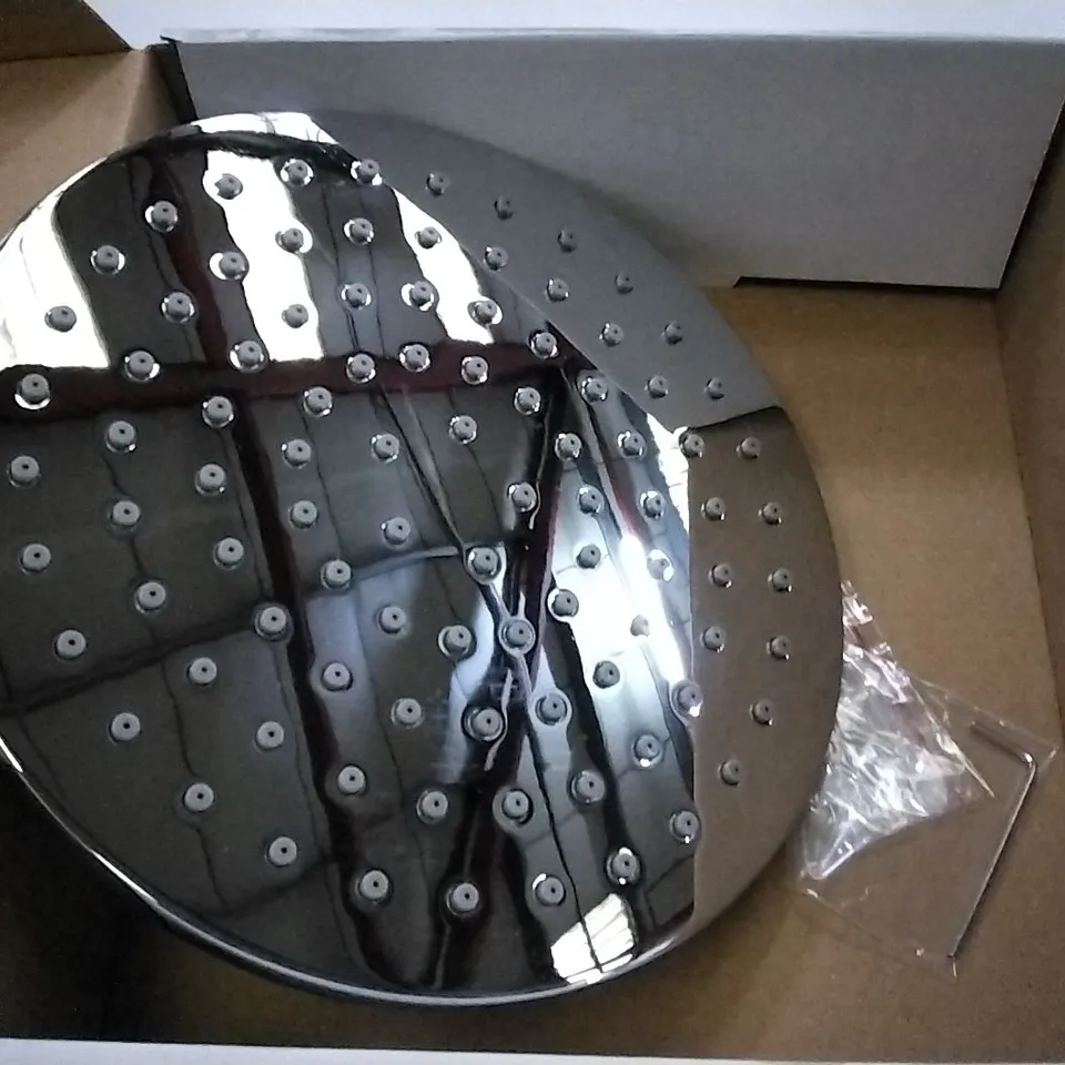 BOXED AS NEW CALYPSO LANA SHOWER ROSE 200MM ROUND HEAD IN CHROME