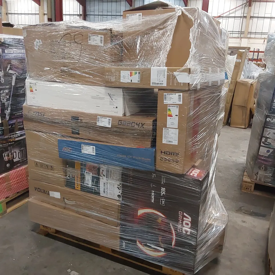 PALLET OF APPROXIMATELY 20 UNPROCESSED RAW RETURN HOUSEHOLD AND ELECTRICAL GOODS TO INCLUDE;