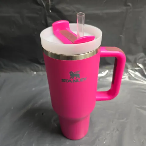 STANLEY PINK INSULATED TUMBLER WITH STRAW LID