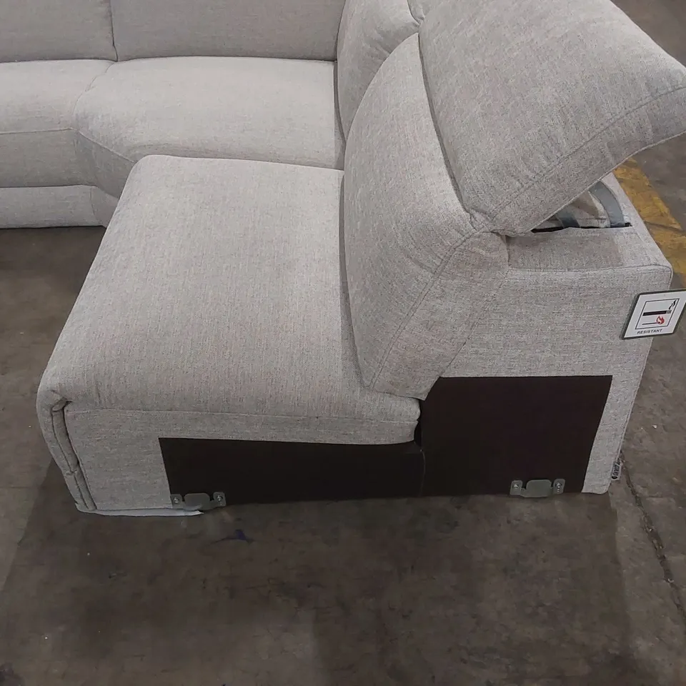 DANETTI SERENE LEFT HAND CORNER CHAISE FABRIC SOFA - INCOMPLETE