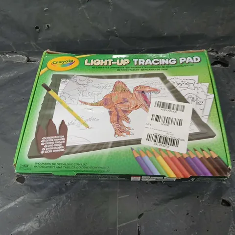 BOXED CRAYOLA DINOSAUR LIGHT-UP TRACING PAD