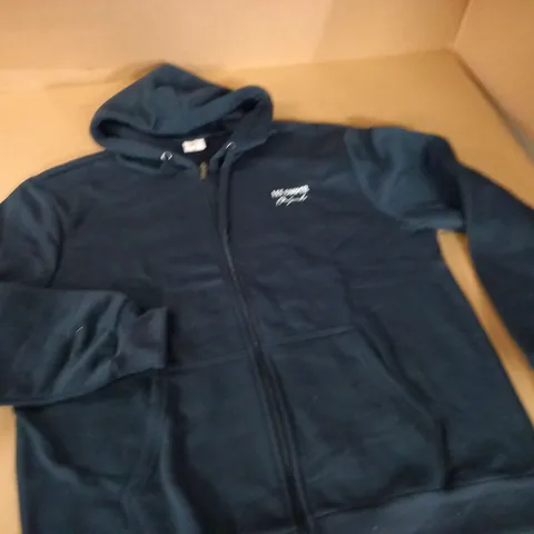 LEE COOPER NAVY ZIP THROUGH HOODIE - UK XL