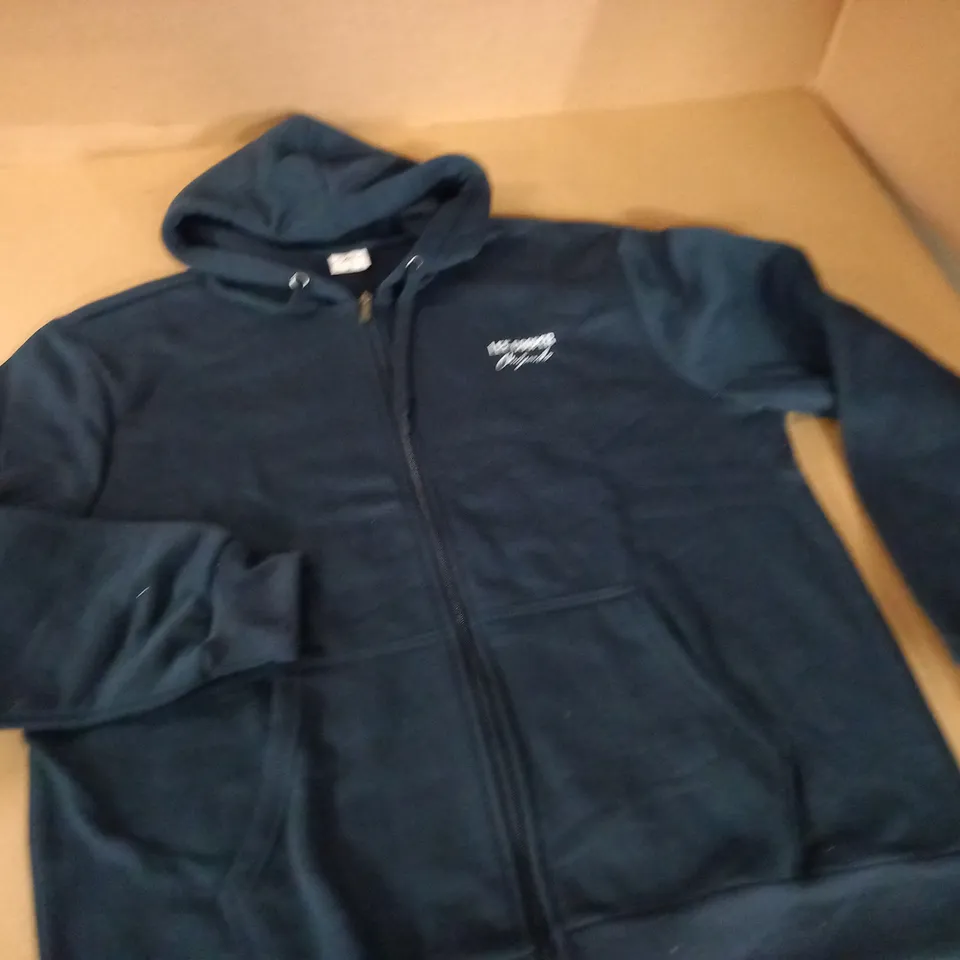LEE COOPER NAVY ZIP THROUGH HOODIE - UK XL