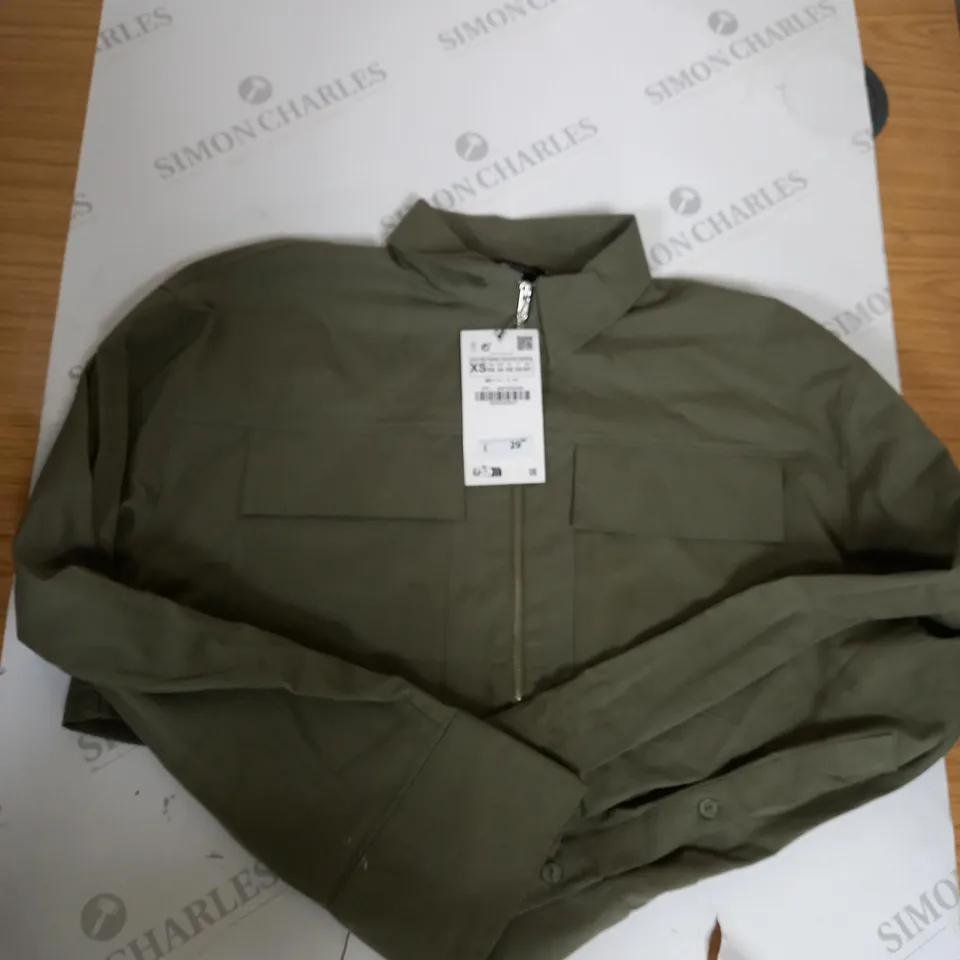 GIRLS ZARA CROPPED JACKET SIZE XS