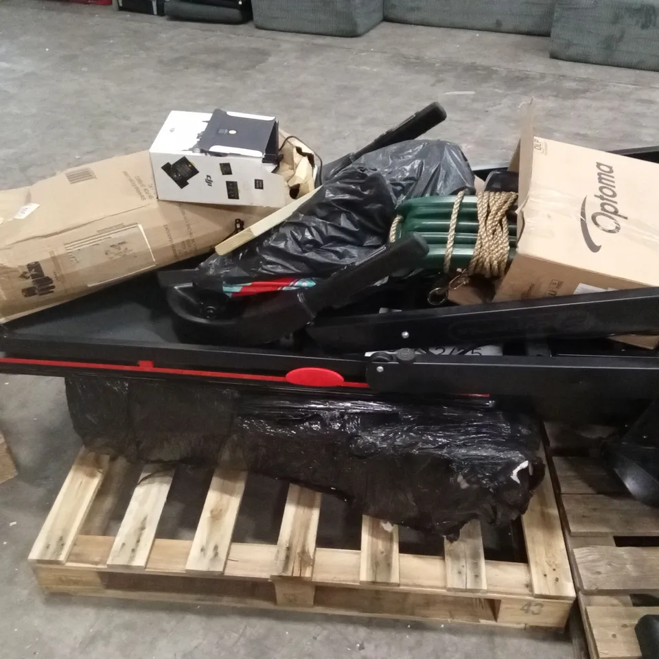 PALLET OF ASSORTED RETURNS GOODS, INCLUDING; TREADMILL, VACUUM CLEANER ETC