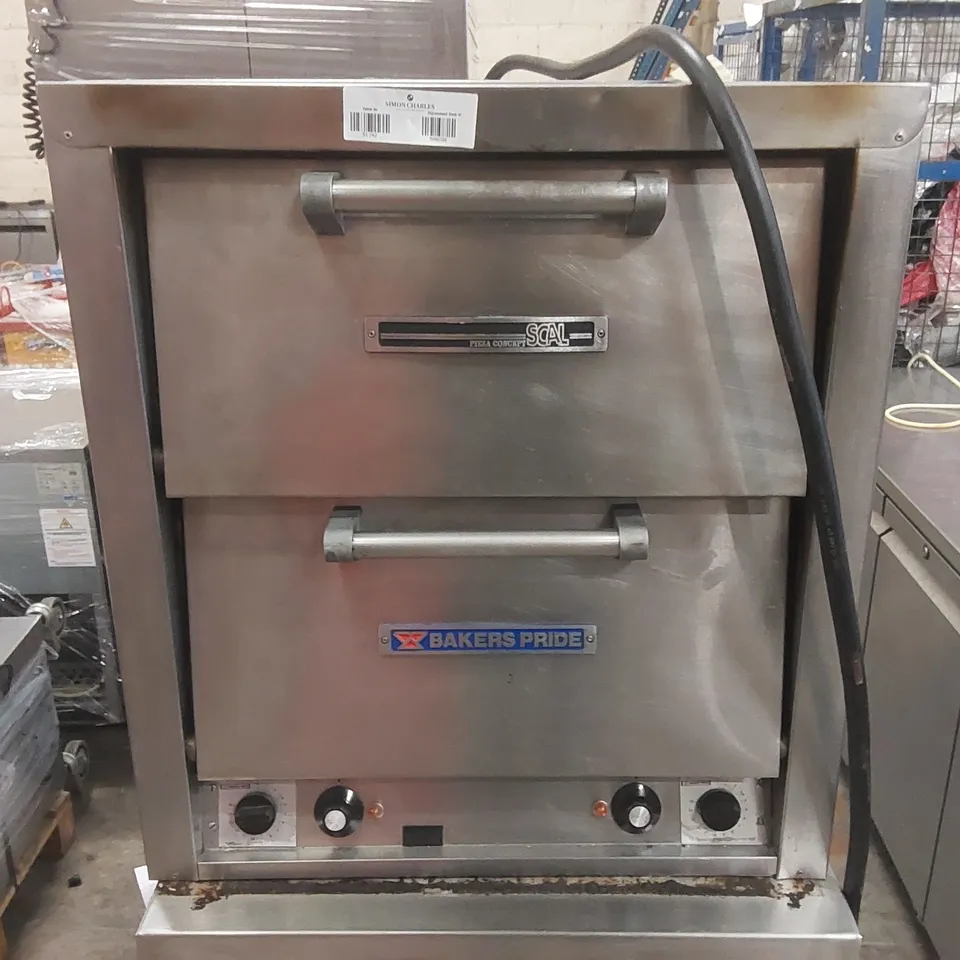 BAKERS PRIDE P44SH3 COMMERCIAL PIZZA OVEN WITH CABINET