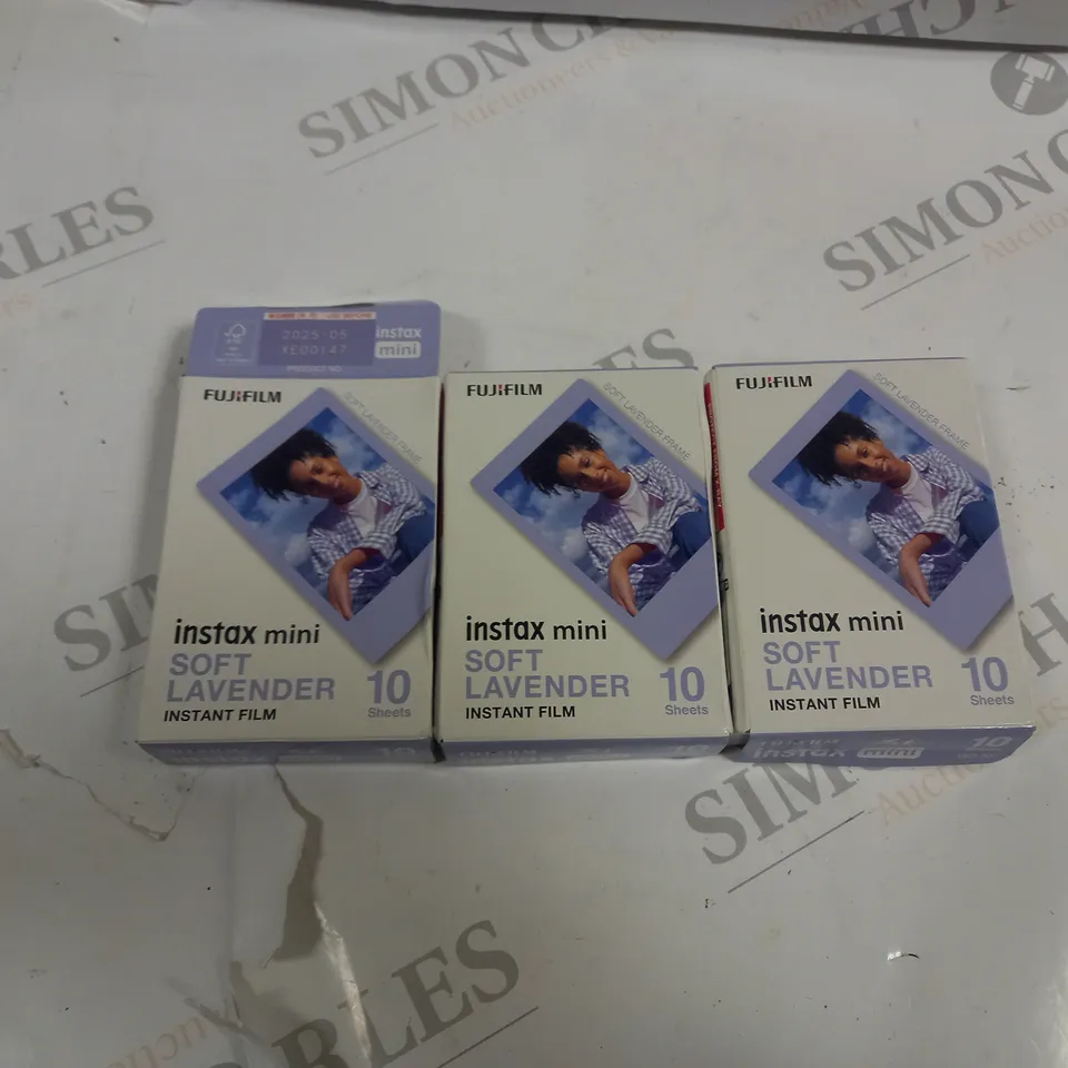 FUJIFILM INSTAX MINI SOFT LACENDER INSTANT FILM X3 