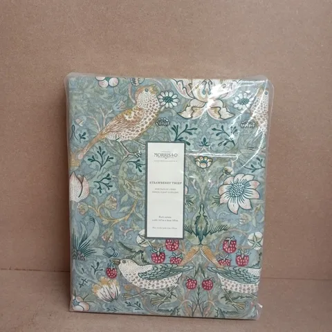 MORRIS & CO STRAWBERRY THIEF CURTAINS – PAIR, LINED, PENCIL PLEAT