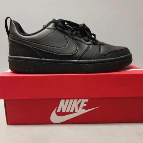 BOXED PAIR OF NIKE COURT BOROUGH LOW RECRAFT SHOES IN BLACK UK SIZE 3