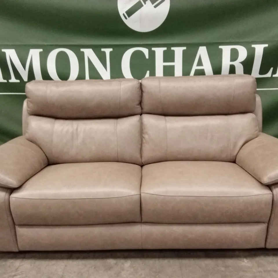 QUALITY DESIGNER ITALIAN MADE PATRIZIO 3 SEATER LEATHER SOFA