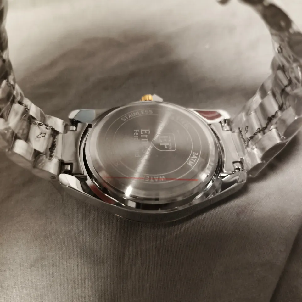 ERNEST FERDINAND WATCH – GLOBAL DIAL – STAINLESS STEEL STRAP – 3ATM WATER RESISTANT