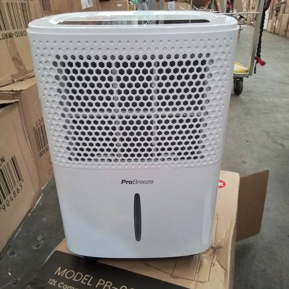 BOXED PROBREEZE 12L COMPRESSOR DEHUMIDIFIER (UNTESTED)