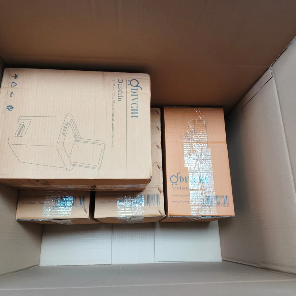 LOT OF 4 DIVCHI SMALL DUSTBINS