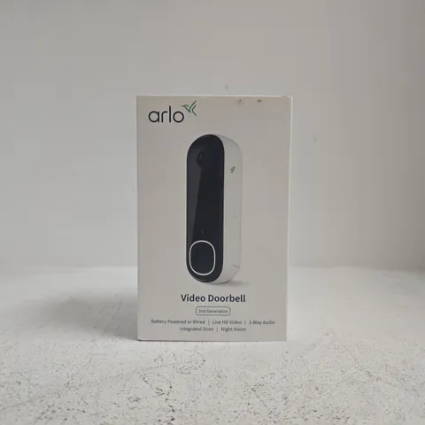 ARLO VIDEO DOORBELL 2ND GENERATION – BOXED