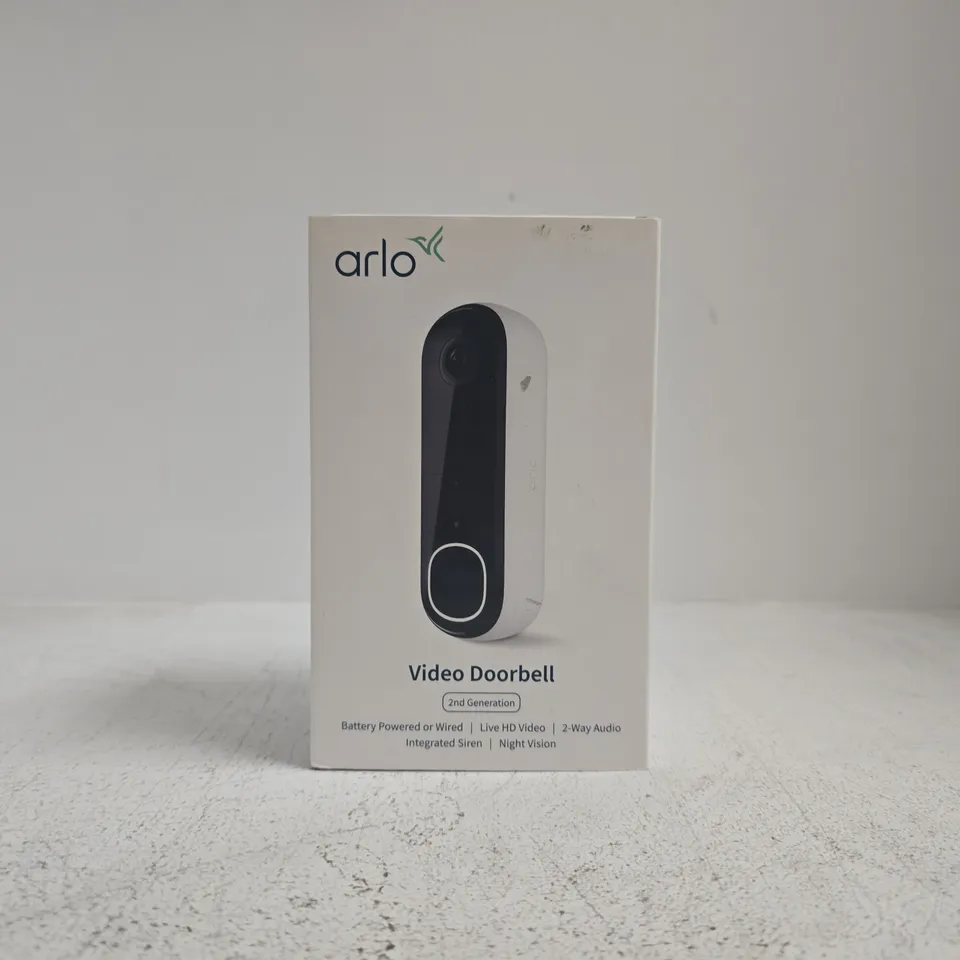 ARLO VIDEO DOORBELL 2ND GENERATION – BOXED