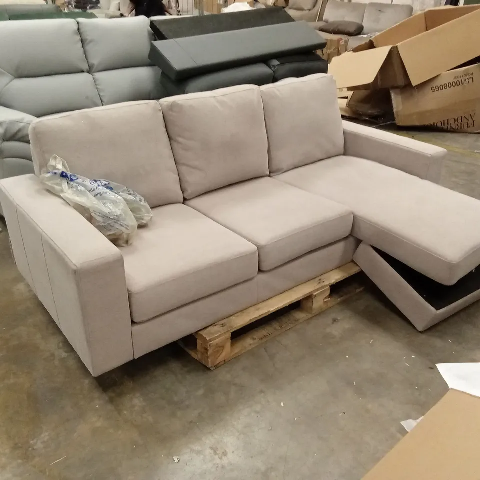 BALTIMORE L-SHAPE CORNER SOFA, CHAMPAGNE CLASSIC VELVET