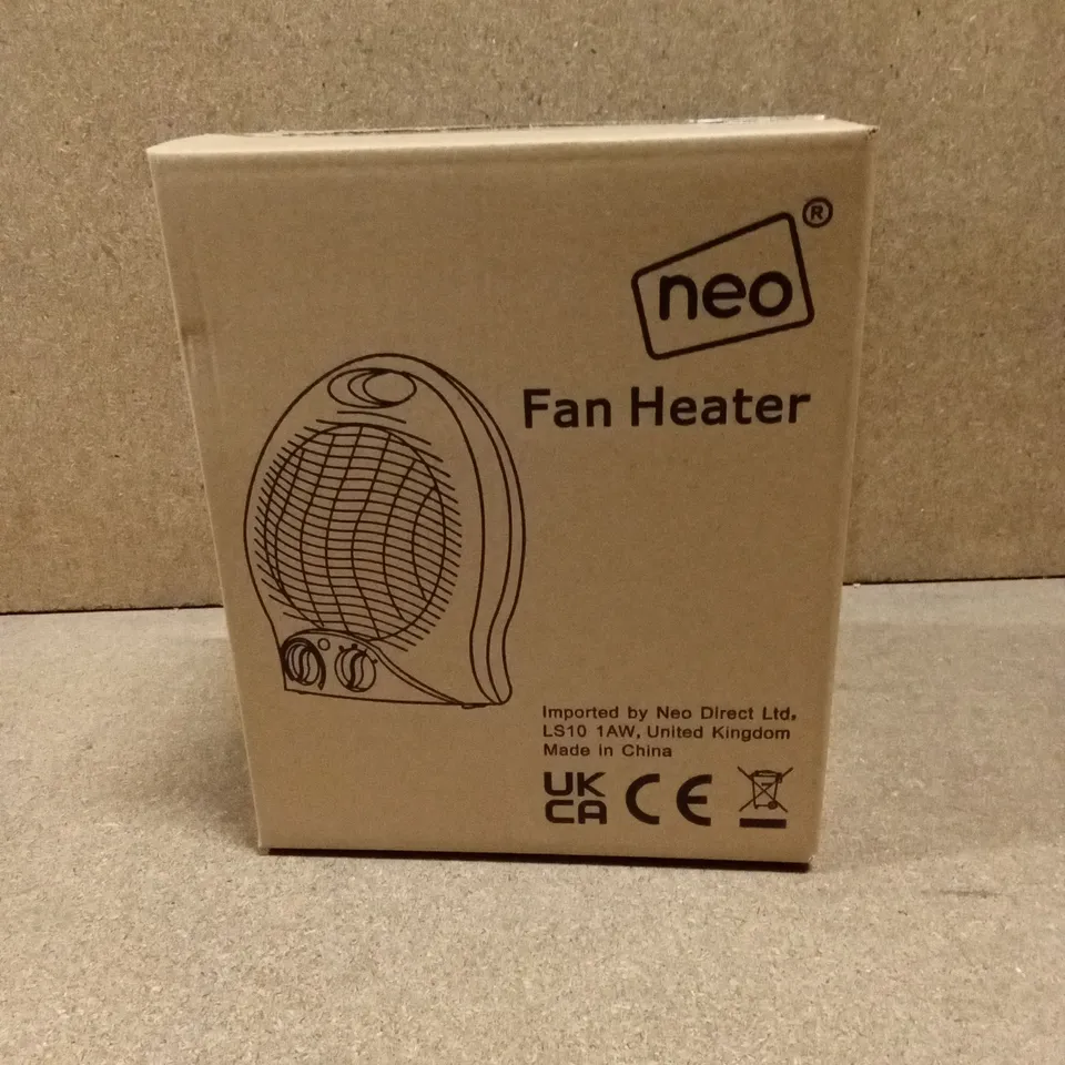 BOXED NEO FAN HEATER IN WHITE