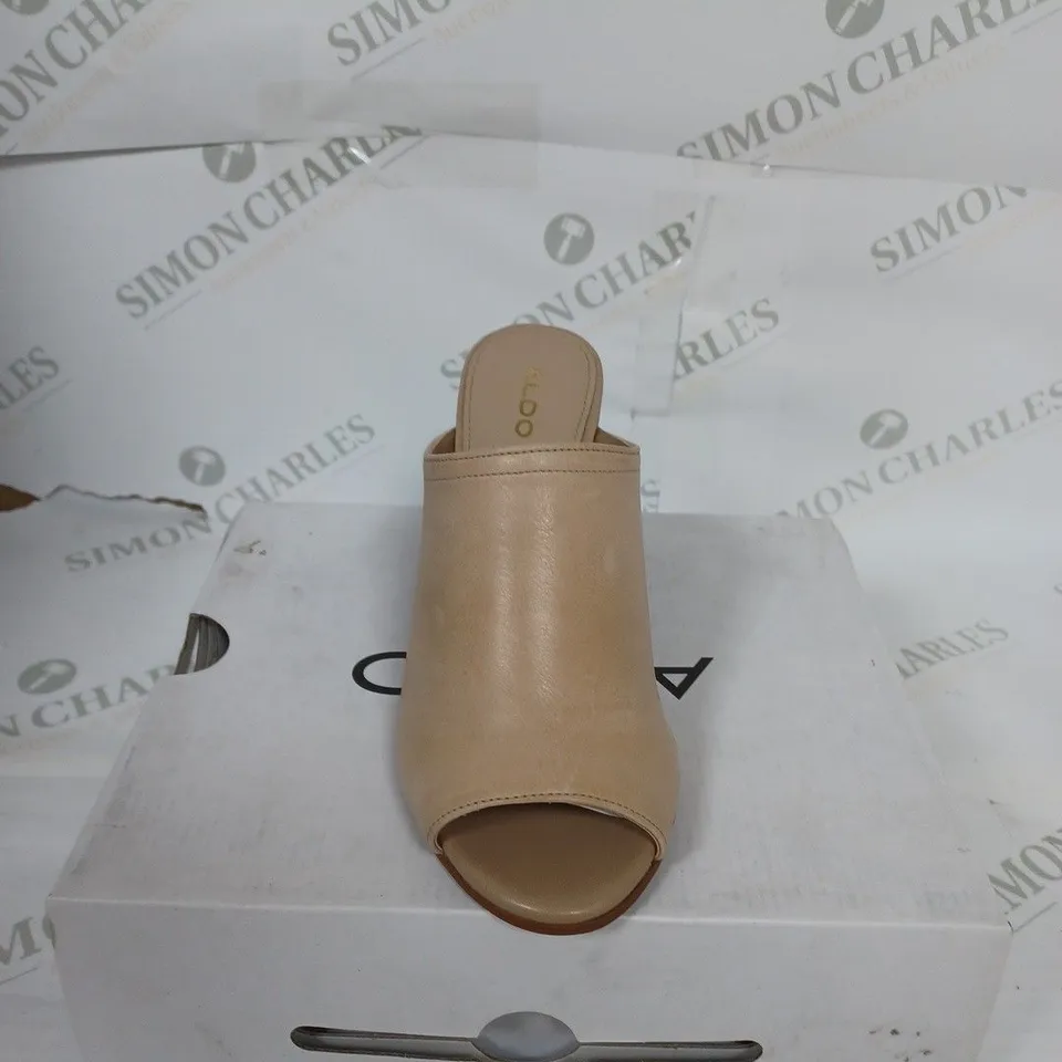 BOXED ALDO DORTHY HIGH HEEL OPEN TOE SHOES SIZE UNSPECIFIED