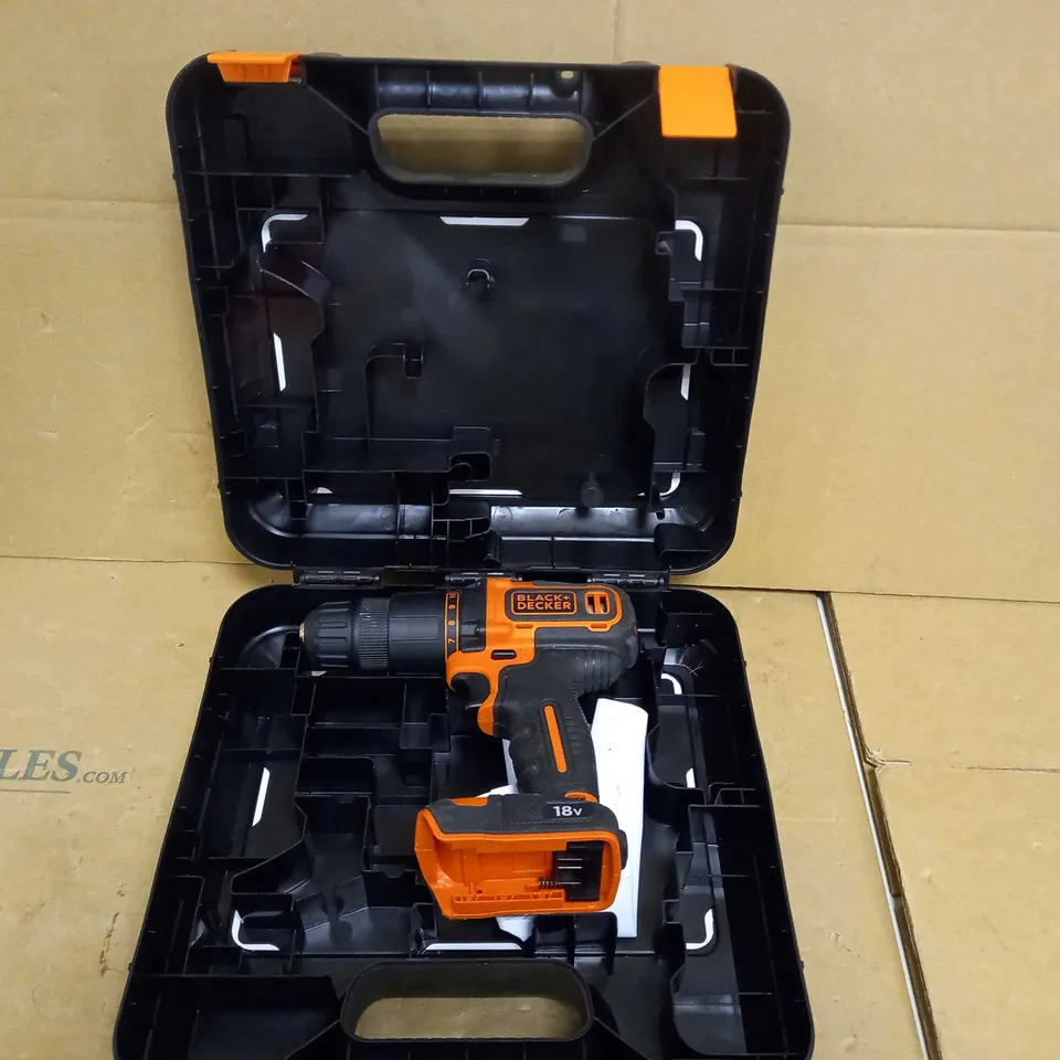 BLACK+DECKER 18 V CORDLESS 2-GEAR COMBI HAMMER DRILL POWER TOOL 