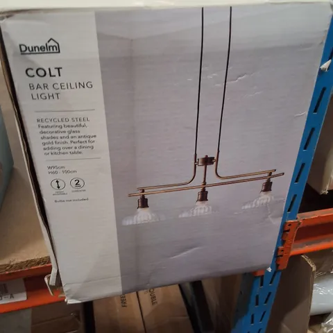 BOXED DUNELM COLT BAR CEILING LIGHT