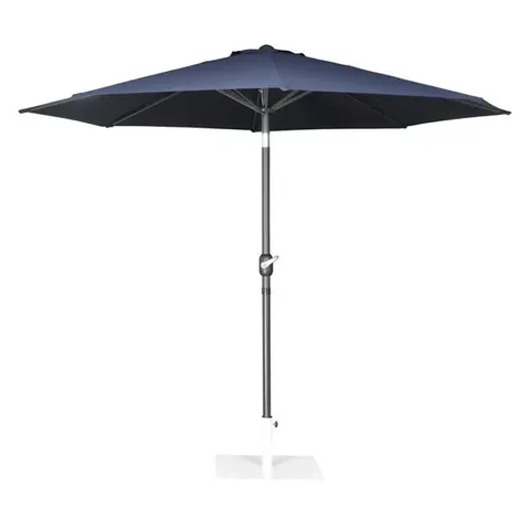 BOXED BOLERO SEVILLE ROUND PARASOL 3M DIAMETER NAVY BLUE