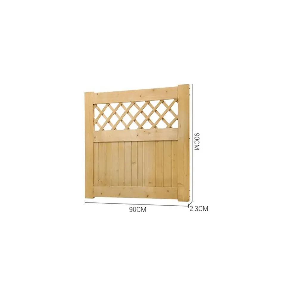 BOXED DARPHE TOP DIAMOND LATTICE OUTDOOR GARDEN WOODEN GATE