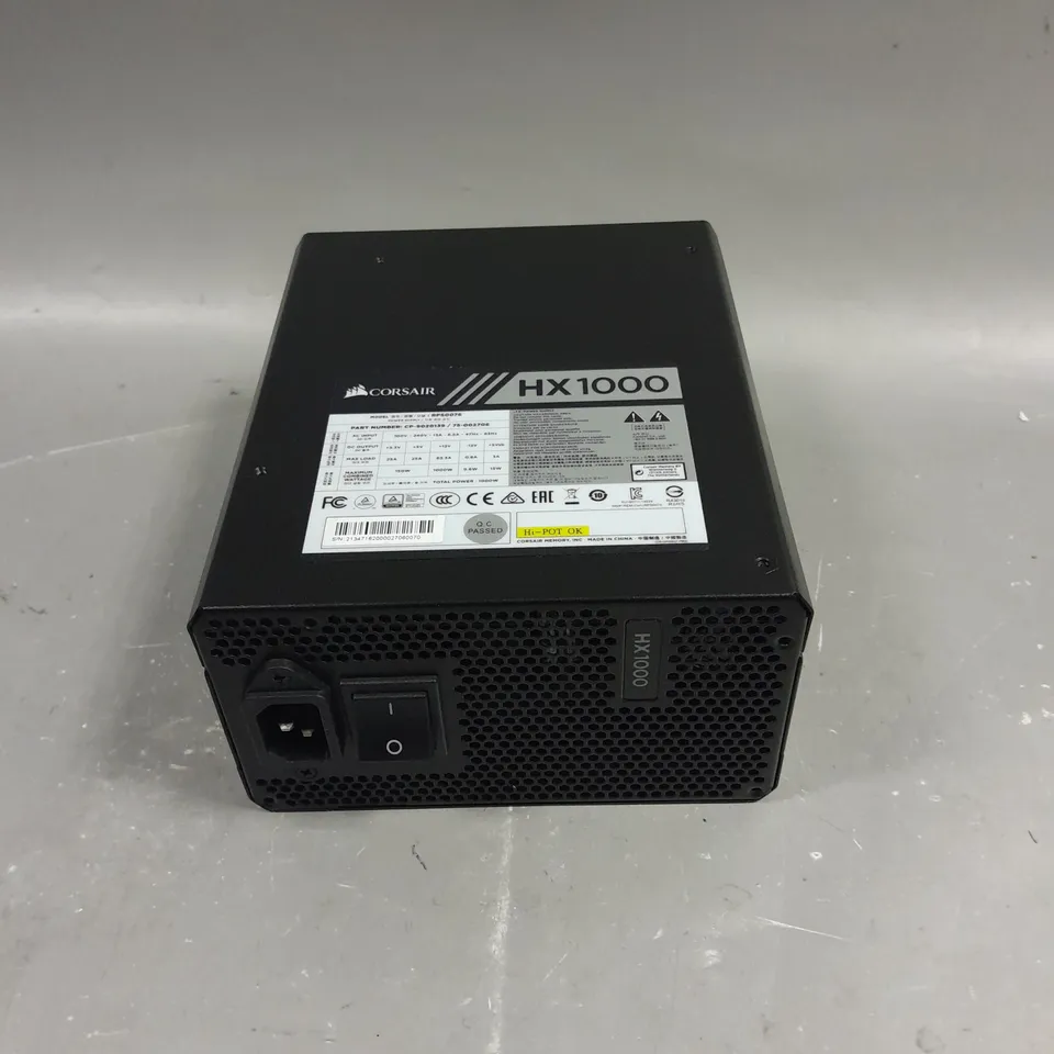 CORSAIR HX1000 POWER SUPPLY 