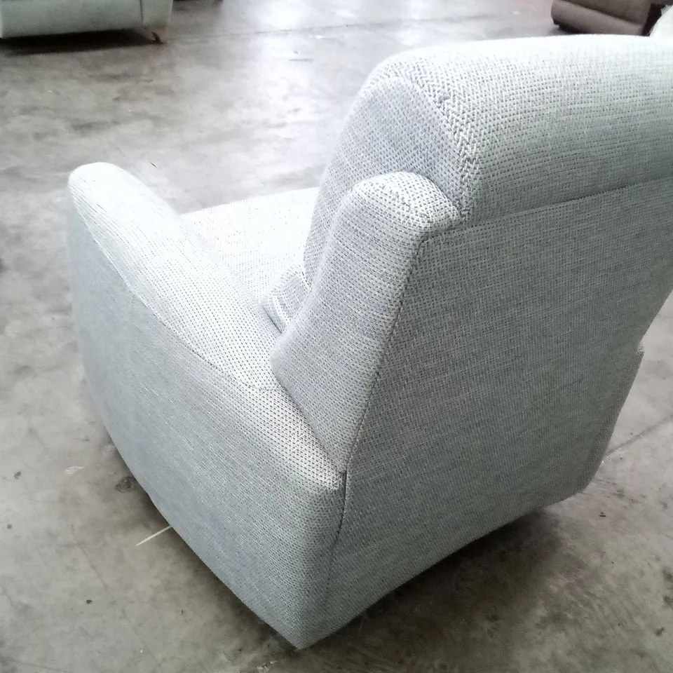 DESIGNER G PLAN HAMILTON MANUAL RECLINER CHAIR - DOMASO SKY FABRIC 