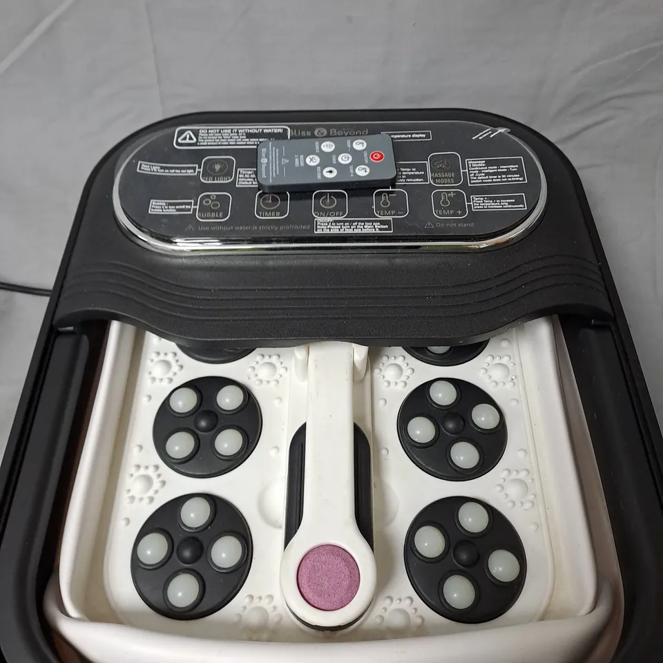 BLISS & BEYOND FOLDABLE FOOT SPA