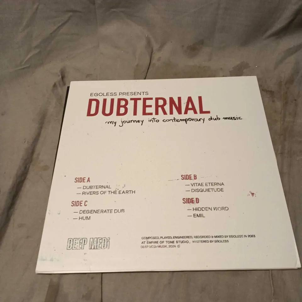 DUBTERNAL – MY JOURNEY INTO CONTEMPORARY DUB MUSIC (DOUBLE LP) – EGOLESS PRESENTS