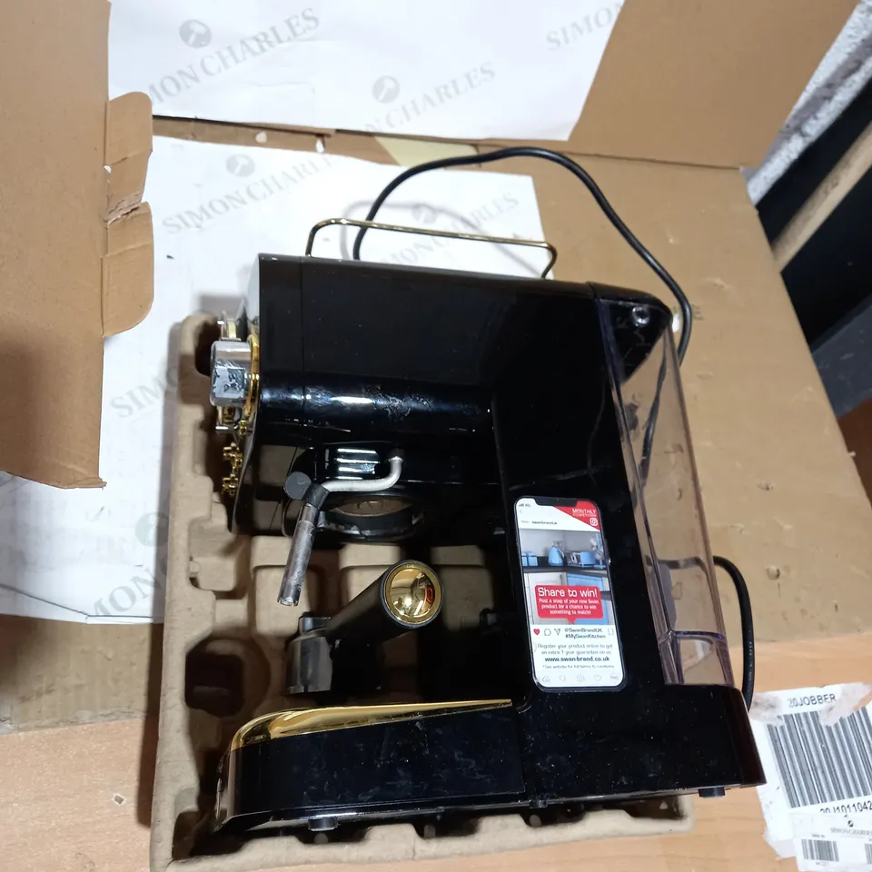 SWAN PRODUCTS LIMITED GATSBY PUMP ESPRESSO COFFEE MACHINE