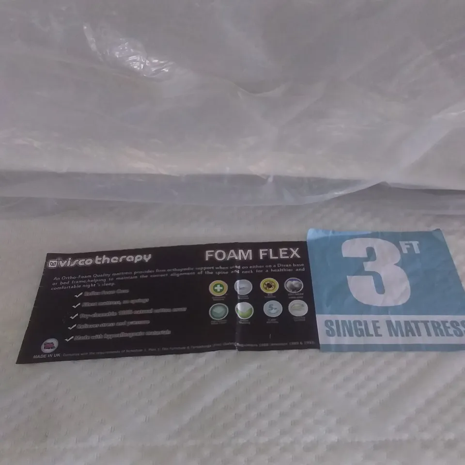 VISCO THERAPY FOAM FLEX 3FT SINGLE MATTRESS 
