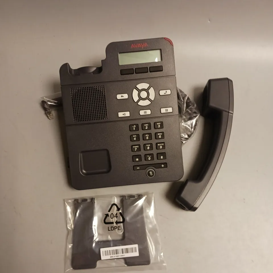 AVAYA LANDLINE PHONE IN COBOLT BLACK