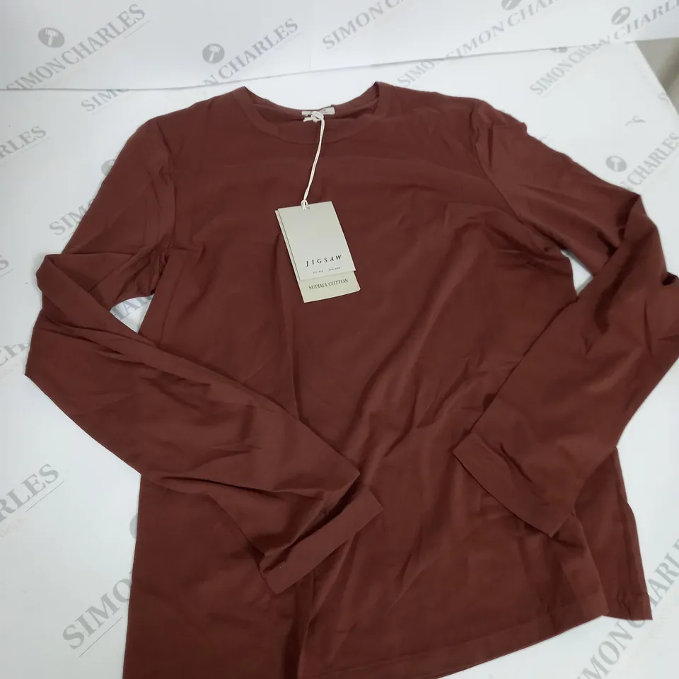 JIGSAW SUMPA LONG SLEEVE TEE SIZE M 