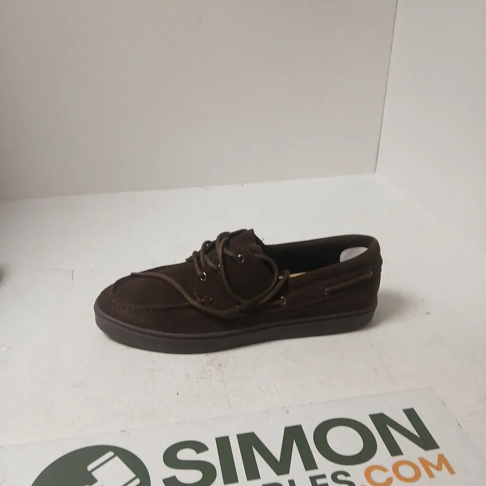 ZARA BROWN SUEDE BOAT SHOES – UK 13 (EU 47)