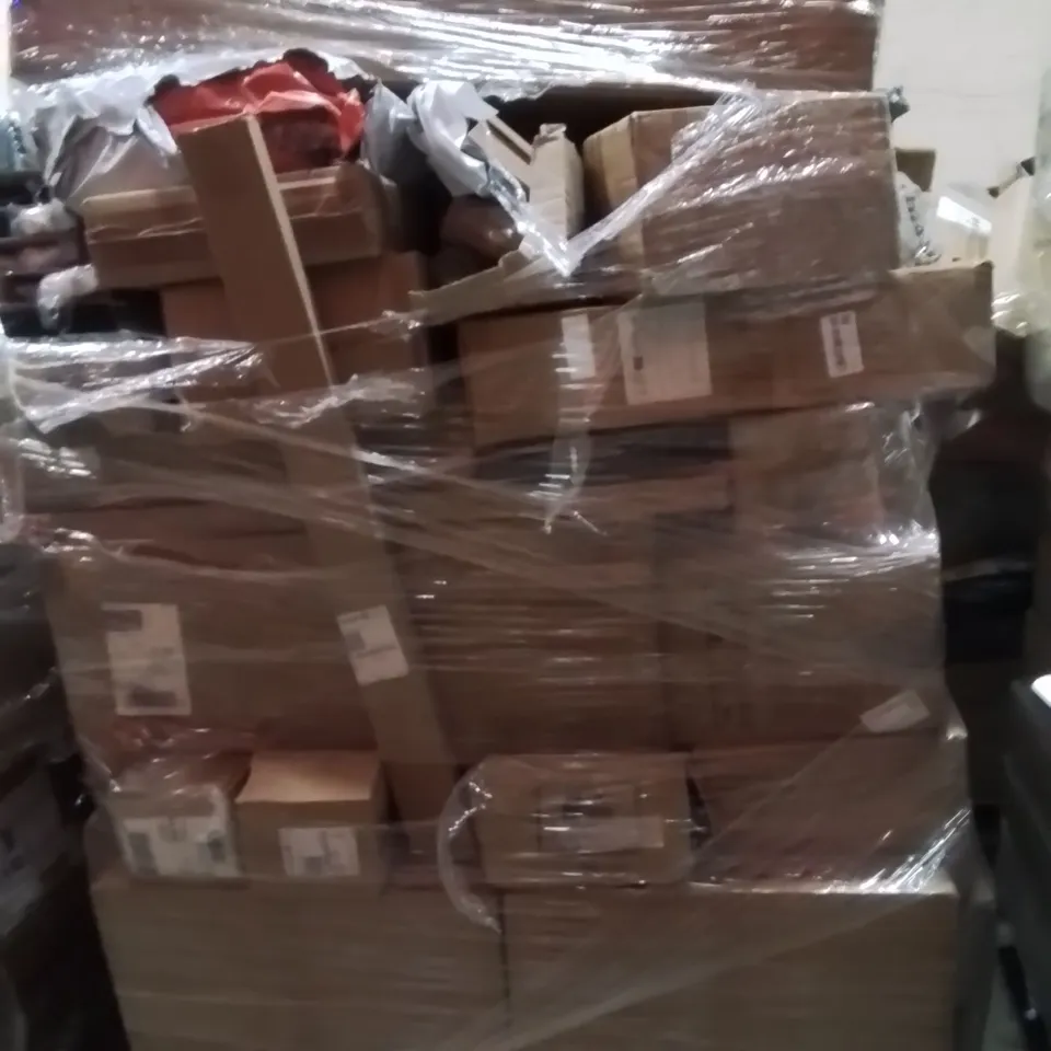 PALLET OF ASSORTED HOUSEHOLD GOODS AND PRODUCTS TO INCLUDE;LITHIUM BATTERY,PURIFICATION LAMP,RETRACTABLE SAFETY GATE 