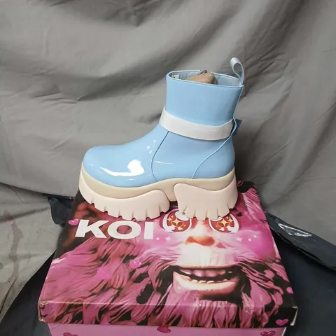 KOI TIRA MARY JANES 'POODLE PRINCESS EDITION' BLUE KIDS' BOOTS UK 4