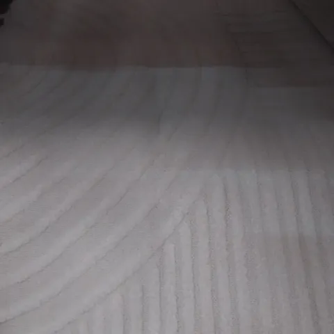 NAT POWER LOOM CREAM RUG 5'3"X7'
