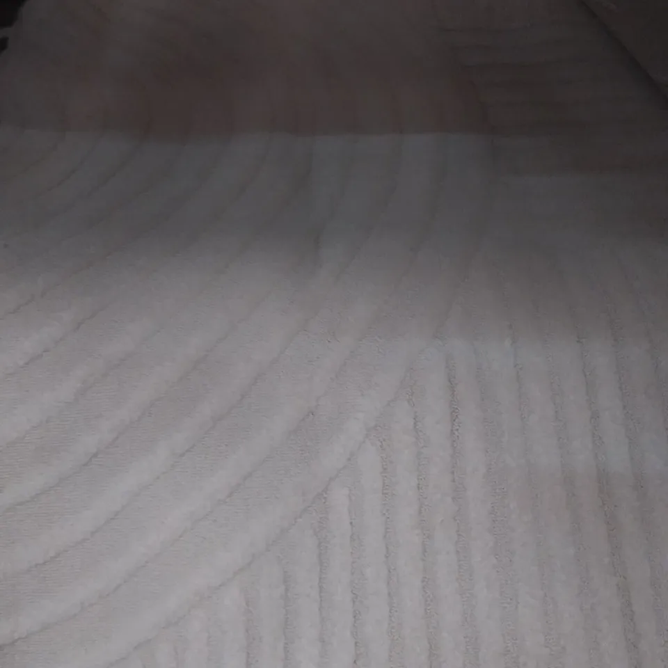 NAT POWER LOOM CREAM RUG 5'3"X7'