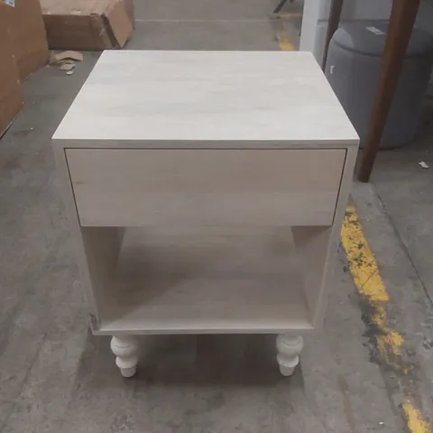 ORLEANS SOLID WOOD BEDSIDE TABLE COLOUR: WHITEWASH