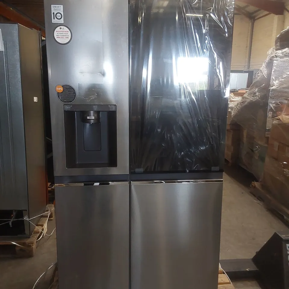 LG INSTAVIEW GSGV81PYLL AMERICAN-STYLE SMART FRIDGE FREEZER - PRIME SILVER