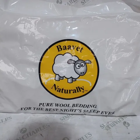 SEALED BAAVET NATURALLY PURE WOOL BEDDING - PILLOW